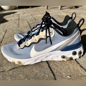Nike React Element 55 Indigo Fog Men’s Sz 8